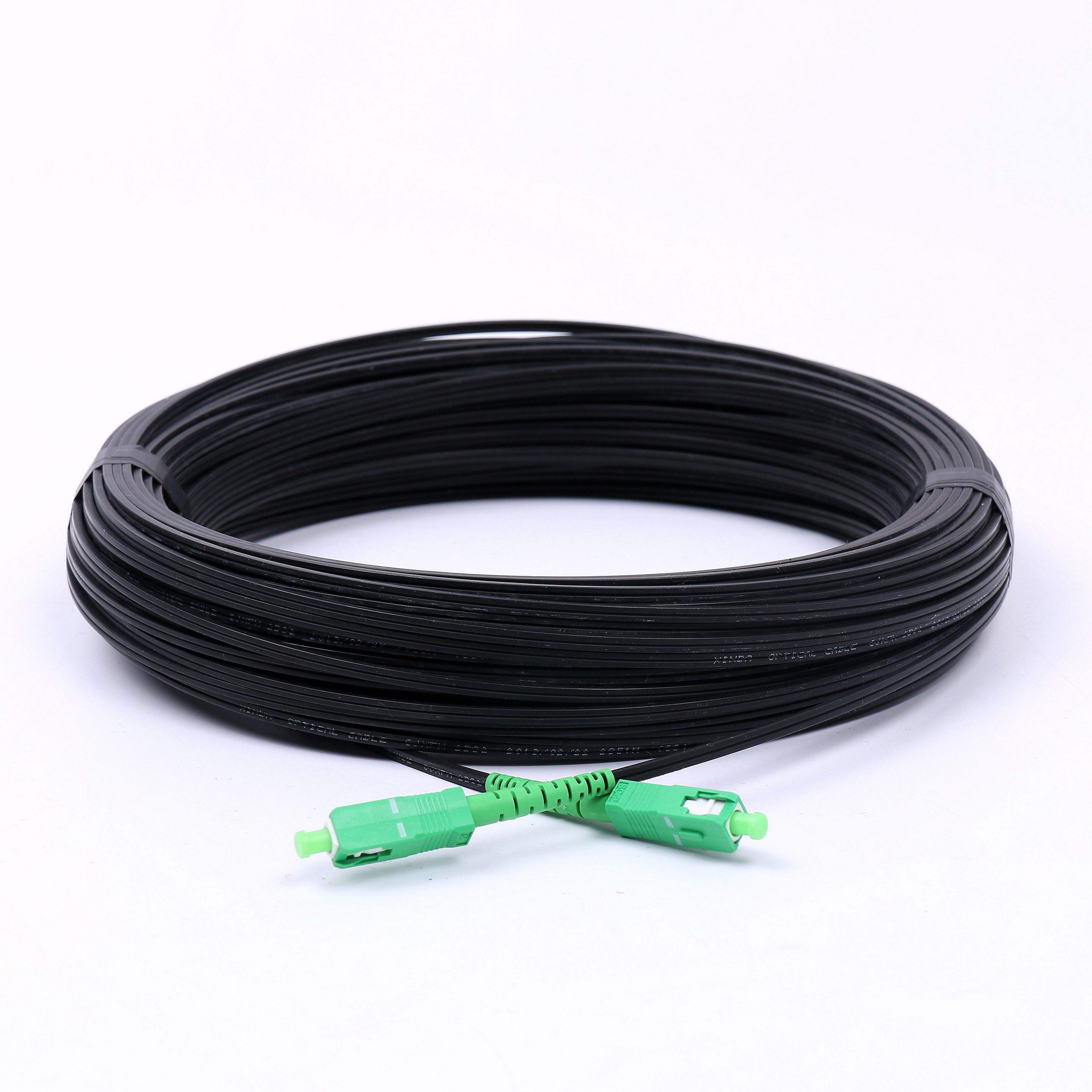 SC FTTH Fiber Optic Jumper Drop Cable Patch Cord